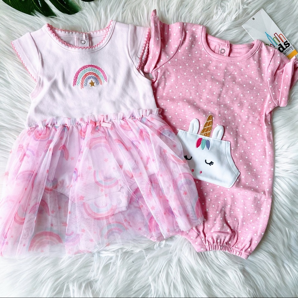 Unicorn Rainbow Set Dress & Romper Kids Headquarters - Picture 2 of 6